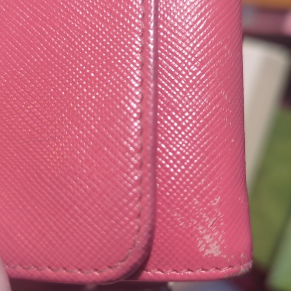 Prada Pink Saffiano Leather Wallet - Picture 15 of 16